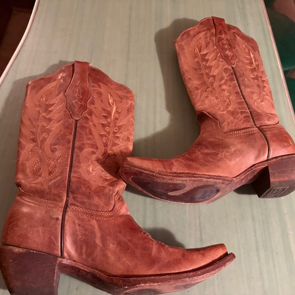 Womens Corral Retro C1928 Vintage Leather Western Cowboy Boots 7.5 M - Picture 5 of 10